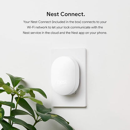 Google Nest x Yale Lock - Tamper-Proof Smart Lock for Keyless Entry - Keypad Deadbolt Lock for Front Door - Oil Rubbed Bronze
