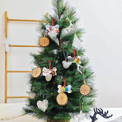 Personalized Christmas Ornaments 2025, Wood Custom Photo Text Hanging Ornament Customized Christmas Tree Decorations Gift for Family, Kids, Friends, Couples, Wedding