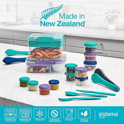 Sistema Bento Box Adult Lunch Box with 2 Compartments
