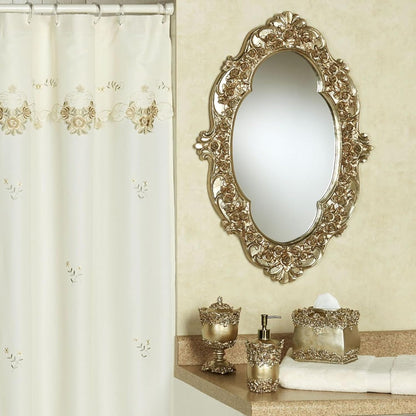 Touch of Class Victoria Rose Oval Vintage Wall Mirror | Victorian Style Decor for Bedroom, Living Room, Bathroom Vanity | Ornate Gold Framed