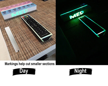 Glow in The Dark Tape - 65 FT X 0.5 Inch Luminous Photoluminescent/Luminescent Emergency Roll Safety Egress Markers Stairs, Walls, Steps, Exit Sign. Glowing Pro Theatre Stage Floor (65 ft X 0.5 inch)