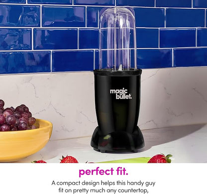 Magic Bullet® Blender Set, 7-Piece Set, 250W Blender and Food Processor, 2 Blending Cups, Cross Blade, Compact Design, Smoothies, Sauces, Silver, MBR-0701AK (Pack of 4)