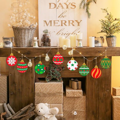 Wooden Christmas Ornaments to Paint Bell Decoration Cutouts Unfinished 36PCS, DIY Blank Unfinished Christmas Tree Wood Discs Ornament for Home Crafts Hanging