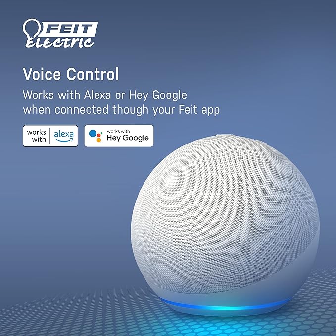 Feit Electric 6" Smart LED Canless Recessed Downlight, 65W EQ, Dimmable, Wifi Enabled, Compatible with Alexa and Google Home Asst, Color Changing, 90 CRI, 850 Lumens