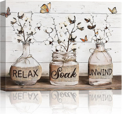 AbcCustomize Wall Art, Canvas Wall Art for Living Room Decor,Wall Decor Aesthetic, Country Nature Landscape Painting for Bedroom Bathroom Office Home Decor