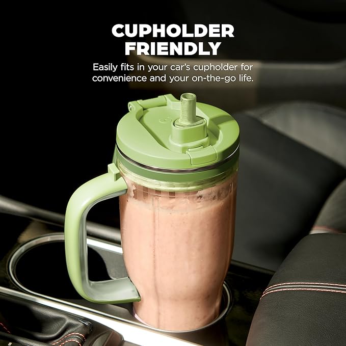 Ninja BlendBOSS | Personal Smoothie Tumbler | 26oz Travel Tumbler w/Leakproof Lid, Detachable Straw & Integrated Chug Spout | Dishwasher Safe & BPA Free | Watermelon Bubble Gum | XSKDB326LSGN| 2025