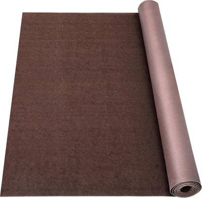 Marine Carpet, 6 FT x 10 FT Brown Indoor Outdoor Surface 0.2" Thick Boat Carpet with Water-Proof TPE Backing, Non-Slip Marine Rug for Home, Patio, Porch, Deck