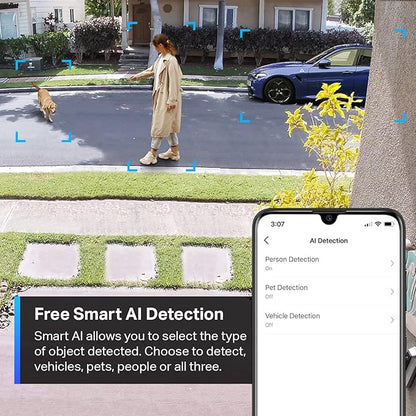 TP-Link Tapo 2K QHD Outdoor Wireless Security Camera System, Up to 180 Day Battery, Color Night Vision w/Starlight Sensor, Motion/Person/Pet/Vehicle Detection, Works w/Alexa &Google Home(Tapo C420S2)