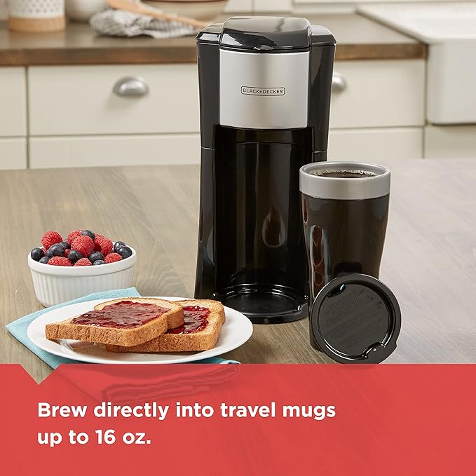 Single Serve Coffeemaker,Black,(Pack of 2)