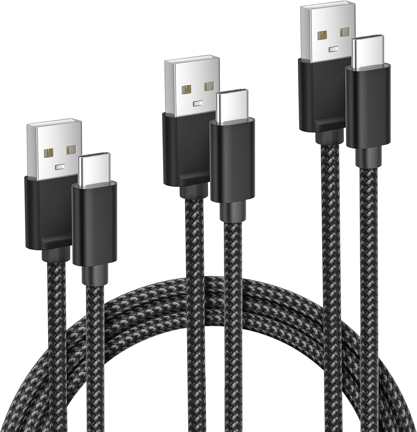 Elebase for Airpods 4 USB C Charger Cable 3 Pack 1.5/3.3/6.6FT,Type C Charging Cord for Apple Airpods 4th Generation,AirPods Pro 2 2023,Airpods Max 2 2024,iPhone 16 Pro Max Plus 15