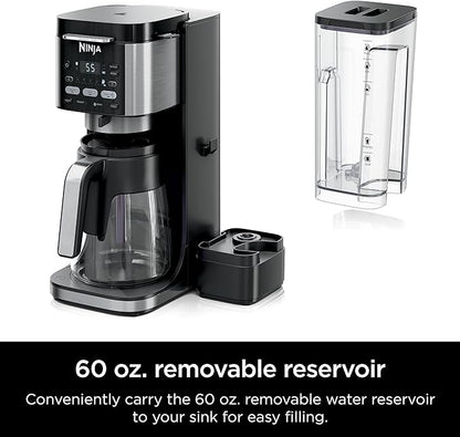 Ninja | Drip Coffee Maker | DualBrew Pro Hot & Iced Coffee Machine | Use with K-Cup Coffee Pods | 3 Brew Styles (Classic, Rich, & Iced) | 60oz Removable Reservoir & Dishwasher Safe | Black | CFP101