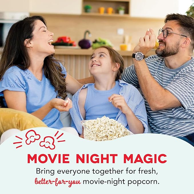 Dash SmartStore Deluxe Stirring Popcorn Maker - Hot Oil Electric Popcorn Popper with Butter-Warming Tray, Clear Serving Bowl, Storage Lid & Measuring Cup - 24 Cups, Aqua