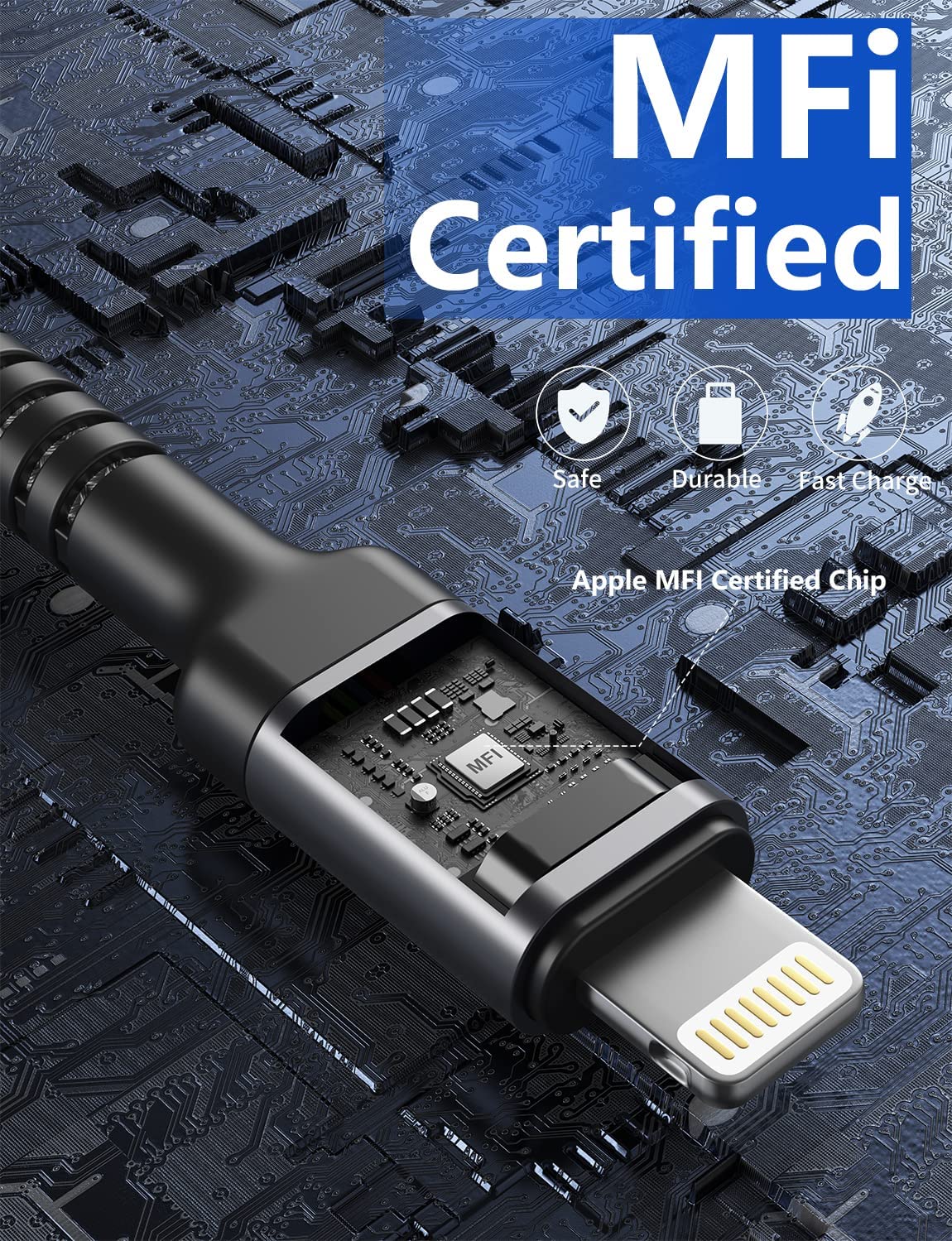 Long iPhone Fast Charger, [Apple MFi Certified] 2Pack 10FT USB C to Lightning Cable Type C iPhone Fast Charging Cord Compatible iPhone 14 13 12 11 Pro Max Xs 8 7 Plus and More