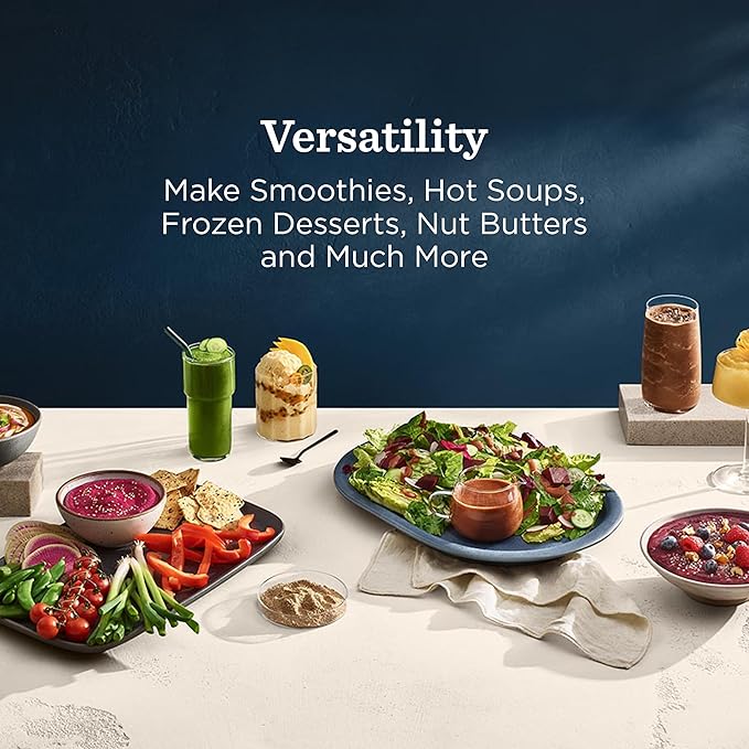 Vitamix Ascent X2 Blender with Three Blending Programs, Self-Cleaning Program, Professional-Grade Blender for Smoothies, Soups and More, Stainless-Steel Blades, 48 Oz Container, Midnight Blue
