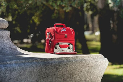 PICNIC TIME NFL unisex-adult NFL Pranzo Lunch Bag, Insulated Lunch Box with Picnic Set, Lunch Cooler Bag
