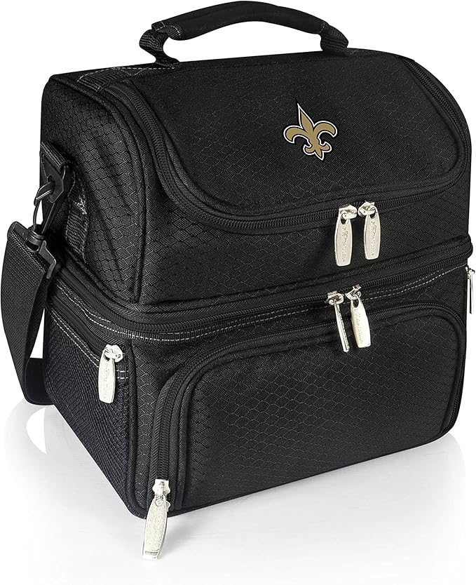 PICNIC TIME NFL unisex-adult NFL Pranzo Lunch Bag, Insulated Lunch Box with Picnic Set, Lunch Cooler Bag