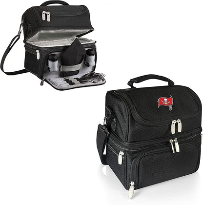 PICNIC TIME NFL unisex-adult NFL Pranzo Lunch Bag, Insulated Lunch Box with Picnic Set, Lunch Cooler Bag