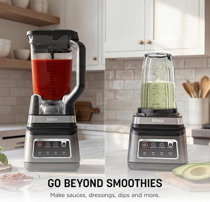Ninja BN751 Professional Plus DUO Blender, 1400 Peak Watts, 3 Auto-IQ Programs for Smoothies, Frozen Drinks & Nutrient Extractions, 72-oz. Total Crushing Pitcher & (2) 24 oz. To-Go Cups, Black