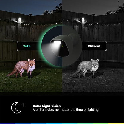 Chamberlain myQ Outdoor Battery Camera | 2K Camera, Color Night Vision, Spotlight, Motion Alerts, Live View with Two-Way Talk, Wireless, Weather-Resistant, Outdoor, White