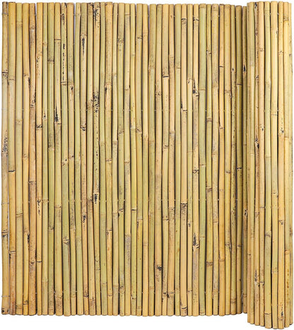 Natural Bamboo Fence, 4 ft x 6 ft Bamboo Fencing Screen for Garden, Rolled Privacy Fence Screen for Indoor or Outdoor (1.2m x 1.8m Approx)