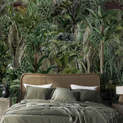 artgeist Premium Wall Mural Leaves 177x124 in - XXL Non-Woven Wallpaper Fleece Wall Decor Photo Print Picture Image Design Plants Abstract Nature Botanical b-C-0858-a-a