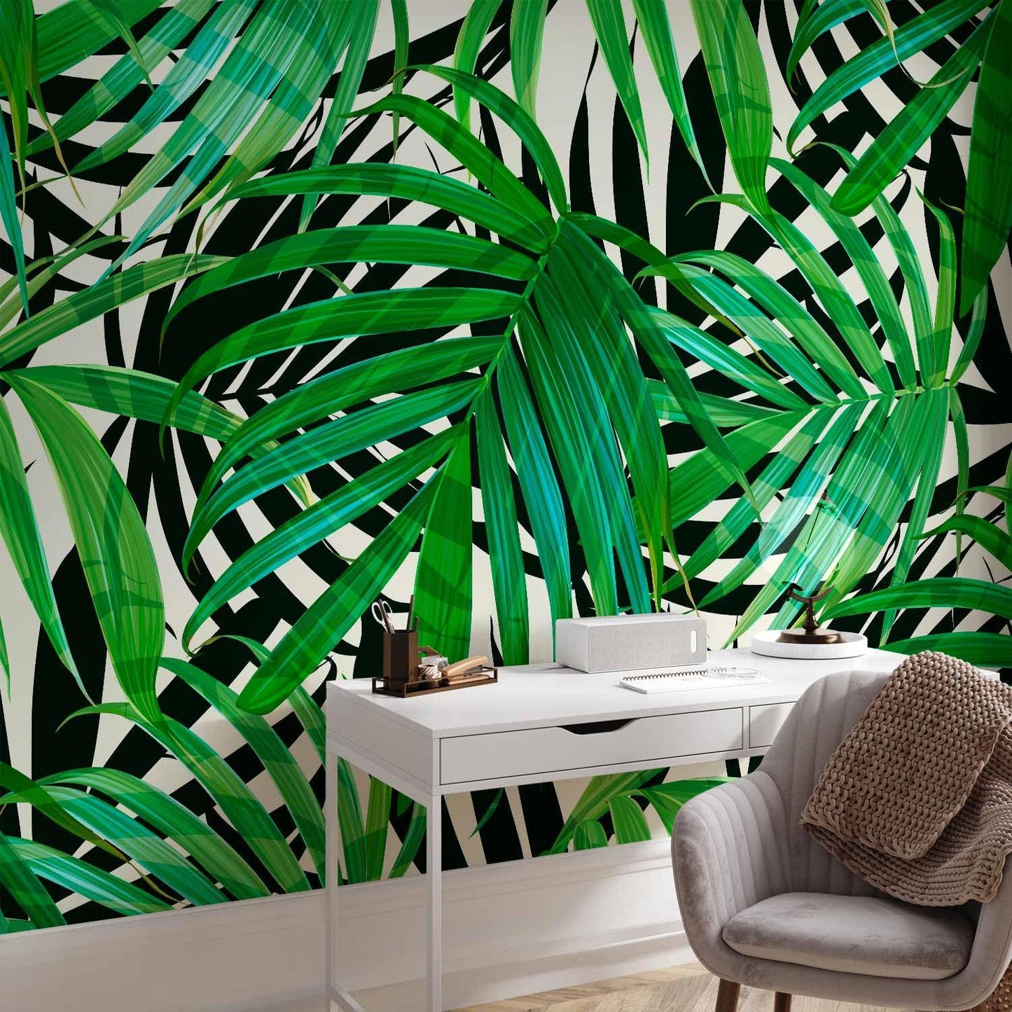 artgeist Wall Mural Tropical 79"x55" XXL Peel and Stick Self-Adhesive Wallpaper Removable Large Sticker Foil Wall Decor Print Picture Image Design