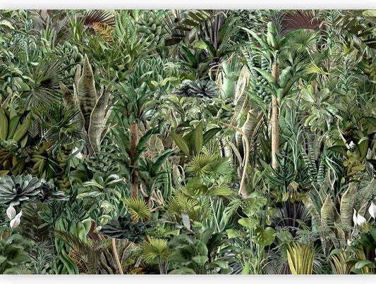 artgeist Wall Mural Leaves 193x138 in - XXL Peel and Stick Self-Adhesive Wallpaper Removable Large Sticker Foil Wall Decor Print Picture Image Design Plants Abstract Nature Botanical b-C-0858-a-a