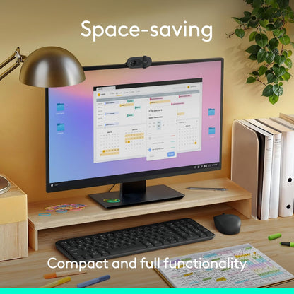 Logitech MK250 Bluetooth Wireless Mouse and Keyboard Combo: Fast & Easy Connectivity, Compact Wireless Keyboard, Ambidextrous Mouse, Durable Build - Windows/MacOS - Graphite