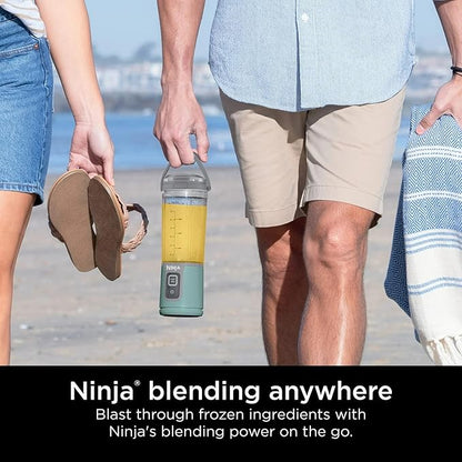 Ninja Blast 16 oz. Personal Portable Blender with Leak Proof Lid and Easy Sip Spout, Perfect for Smoothies, Cordless, USB-C Rechargeable, Dishwasher Safe Parts (Renewed) (Forest Green)