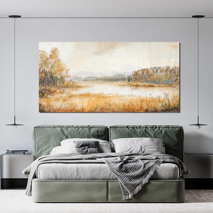 KUPTEU Canvas Wall Art Decor Large Wall Art Pictures for Living Room Coastal Landscape Wall Art Prints Art Work for Wall Decorations Artwork for Walls Bedroom Home Aesthetic Art Decor 24" X 48"