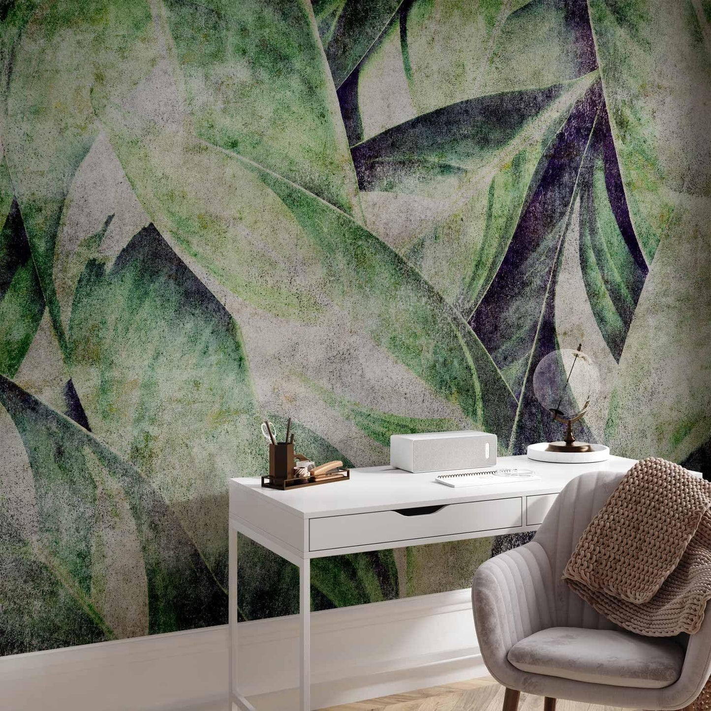 artgeist Wall Mural Tropical Leaves 154x110 in - XXL Peel and Stick Self-Adhesive Wallpaper Removable Large Sticker Foil Wall Decor Print Picture Image Design Jungle Nature Botanical b-C-0844-a-a