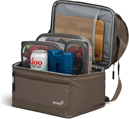 Igloo Gripper Soft Sided Cooler Bag | Insulated Dual Compartment Lunch Cooler