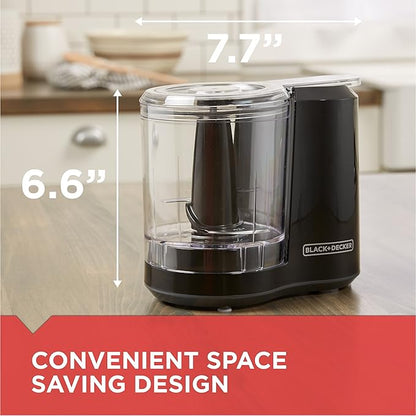 BLACK+DECKER,Improved Assembly,HC300B FreshPrep 3-Cup Electric Food Chopper,capacity,(Pack of 2)
