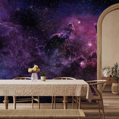 artgeist Wall Mural Cosmos Galaxy 77x55 in - Peel and Stick Self-Adhesive Wallpaper Removable Large Sticker Foil Wall Decor Print Picture Image Design a-C-0022-a-a