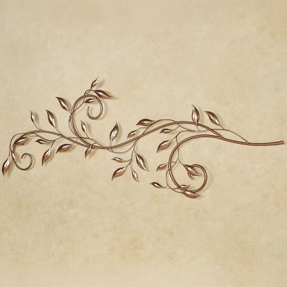 Touch of Class Flourishing Foliage Leafy Branch Wall Art Rose Gold