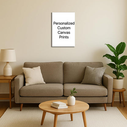 Personalized Custom Canvas Prints: 20L x 30W Photo On Canvas Transform Your Photos into Stunning Framed Wall Art Digitally Printed (20L x 30W, Framed)