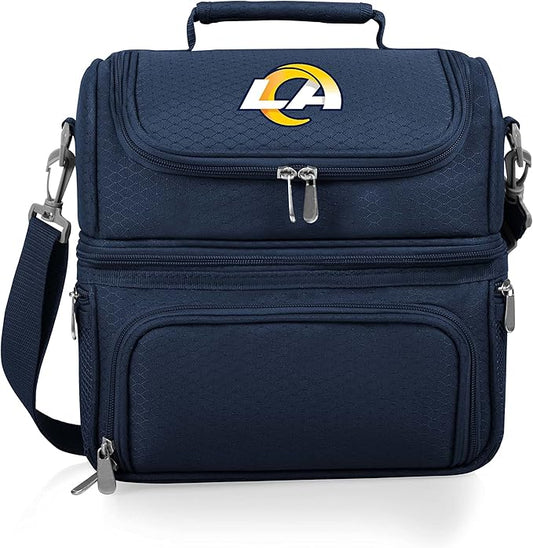PICNIC TIME NFL unisex-adult NFL Pranzo Lunch Bag, Insulated Lunch Box with Picnic Set, Lunch Cooler Bag