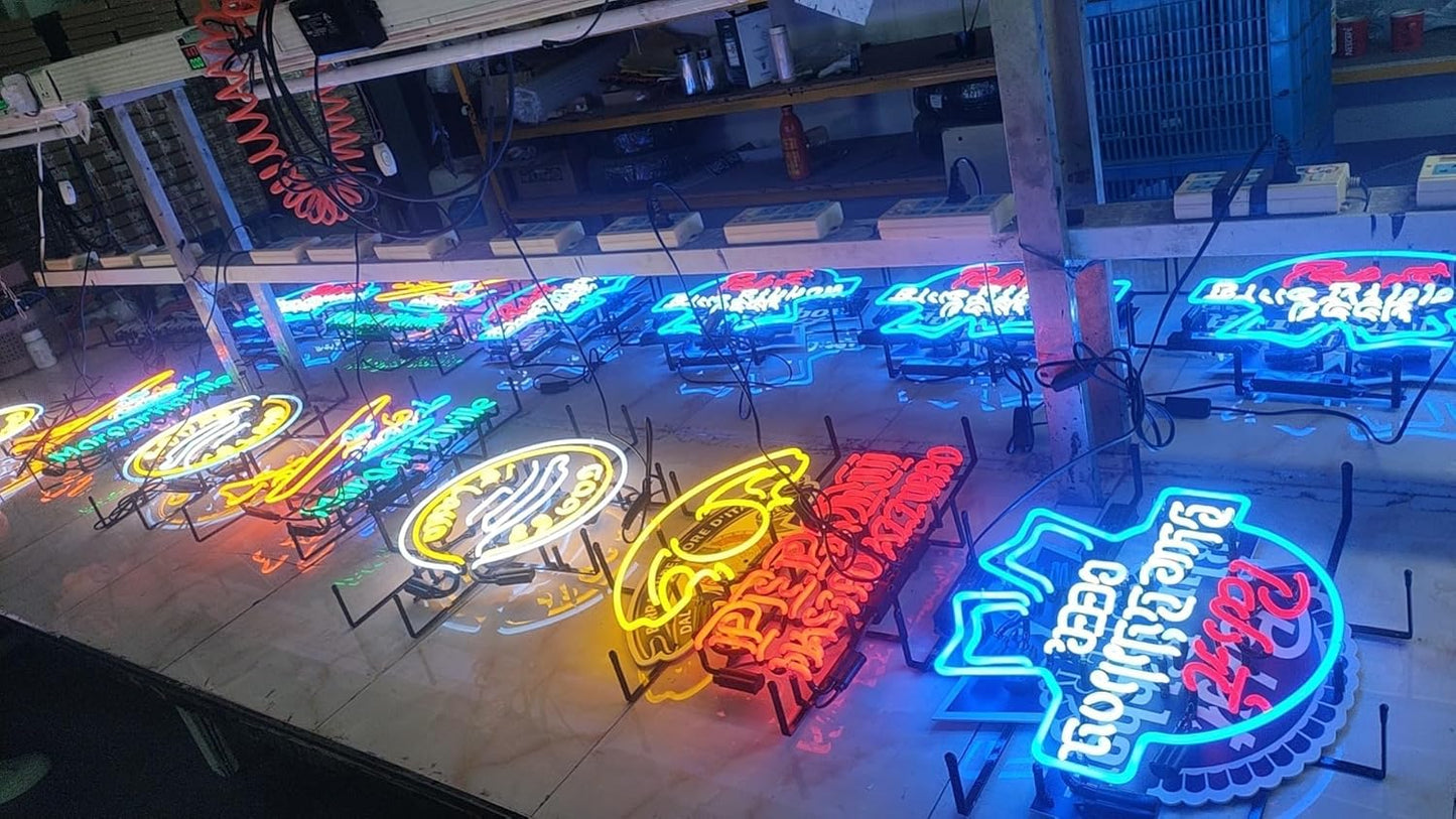 Handmade Real Glass Neon Tube Beer Compatible For Memphis Neon Signs For Home Bar Man Cave Pub Store Restaurant Wall Decor Artwork Wedding Decor Neon Birthday Party Gifts 24 X 20 Inches