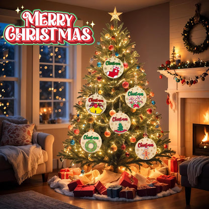 Personalized Christmas Ornaments 2025 with Family Names Custom Wooden Ornaments for Christmas Tree Personalized Christmas Ornament Gifts