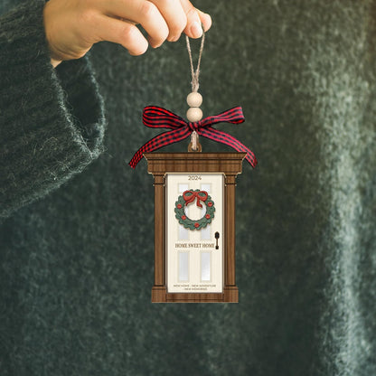 New Home Ornament 2024 - First Home 2024, First Christmas in Our Home 2024 - Housewarming Gifts New Home - Wood & Acrylic 1st Ornament