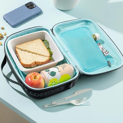 Corkcicle Lunchpod Insulated Lunch Bag - Crush-Proof Design - Food Safe Interior - Exterior & Interior Pockets - 11” x 8.75” x 4” - Summer Gift - Keeps Food Cold - Berry Punch Neoprene