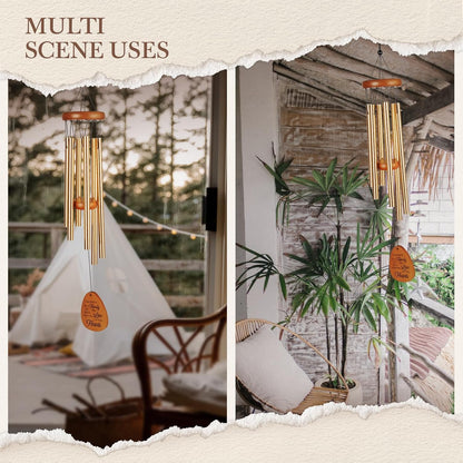 50th Wedding Anniversary Wind Chime, Happy 50th Anniversary Romantic Gifts for Couple, Parents, Wife, Husband, Friends, Golden Anniversarys Keepsake Gifts Ideas