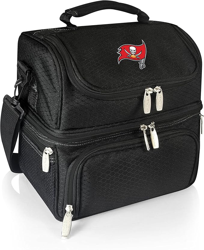 PICNIC TIME NFL unisex-adult NFL Pranzo Lunch Bag, Insulated Lunch Box with Picnic Set, Lunch Cooler Bag