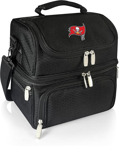 PICNIC TIME NFL unisex-adult NFL Pranzo Lunch Bag, Insulated Lunch Box with Picnic Set, Lunch Cooler Bag