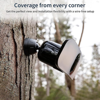 Arlo Pro 3 Floodlight Camera - Wireless Security, 2K Video & HDR, Color Night Vision, 2 Way Audio, Wire-Free, Direct to WiFi No Hub Needed, 160 View, Black - FB1001B (Renewed), (FB1001B-black)