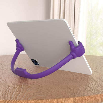 Honsky Thumbs Up Tablet Stand, Portable Monitor Stand Holder for Desktop, Universal Cute Purple