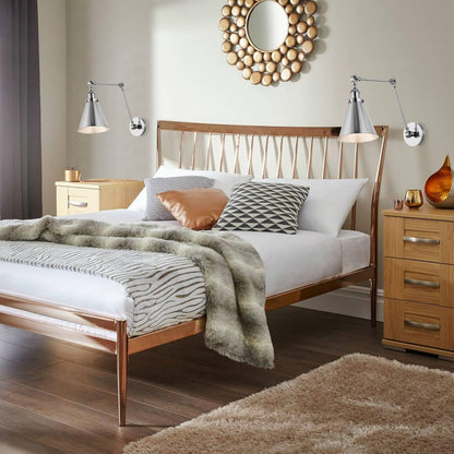 JONATHAN Y JYL7460A-SET2 Rover 7" Farmhouse Industrial Adjustable Arm Metal LED Wall Sconce Rustic Bohemian 2700K LED 4W Bulb for Entryway Lobby Kitchen Bathroom Bedroom Hallway, Chrome (Set of 2)