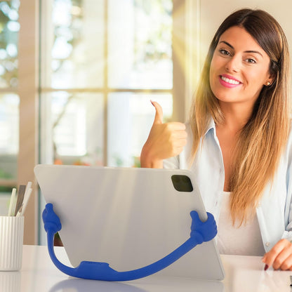 Honsky Thumbs Up Portable Monitor Stand, Universal Tablet Display Holder for Desktop and Desk, Cute Blue