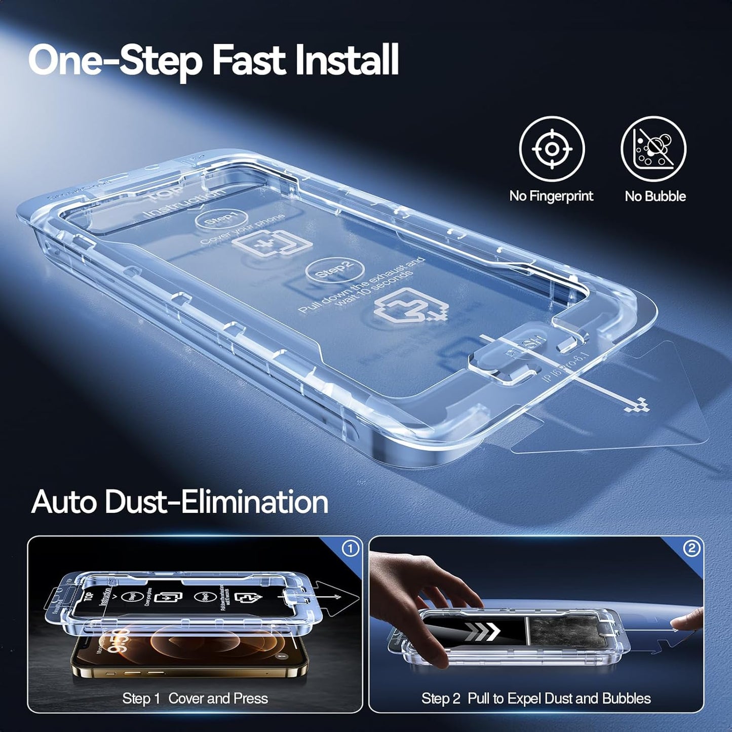 SMARTDEVIL 2+2Pack Privacy Screen Protector for iPhone 12 with Camera Lens Protector,Shatterproof Tempered Glass [True 28°Anti Spy] [9H Hardness] [Automatic Dust-Elimination Install] [Bubble Free]