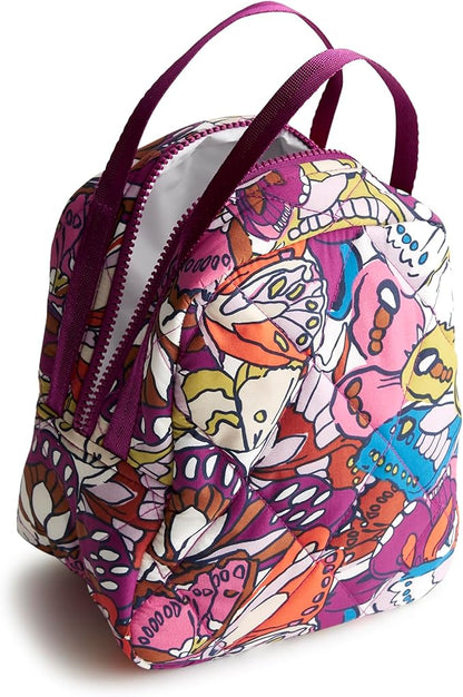 Vera Bradley Women's Featherweight Lunch Bag, Flutter, One Size